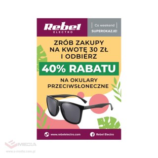 Plakat Rebel Electro - Promocja na okulary