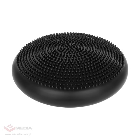 Poduszka sensoryczna rehabilitacyjna 33cm + pompka , kolor czarny, REBEL ACTIVE