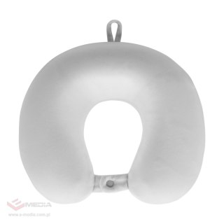 Poduszka turystyczna - podróżna z pianki MEMORY, REBEL ACTIVE , kolor szary