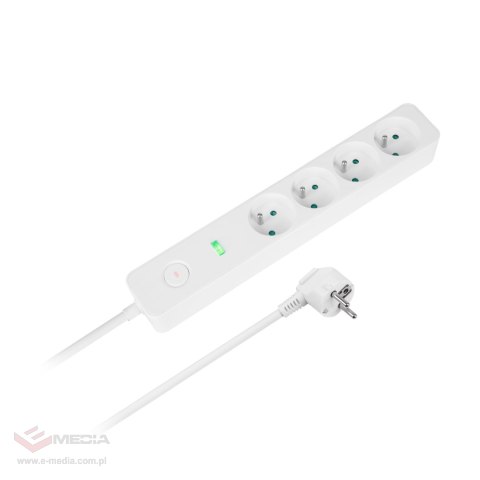Przedłużacz sieciowy Rebel 4 gniazda z wyłącznikiem - 3m.