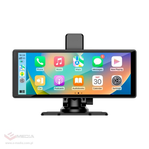 Stacja multimedialna 10" Android Auto Apple Carplay z DVR i kamerą cofania Kruger&Matz