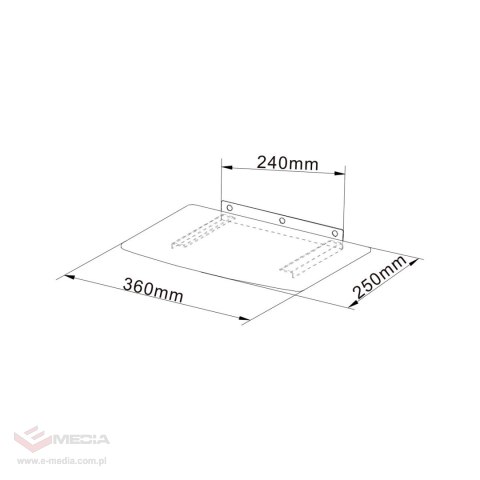 Uchwyt ścienny do odtwarzaczy DVD / Blu-ray, dekoderów