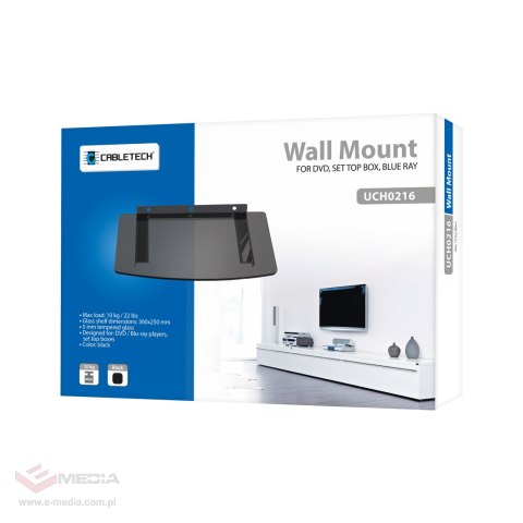 Uchwyt ścienny do odtwarzaczy DVD / Blu-ray, dekoderów
