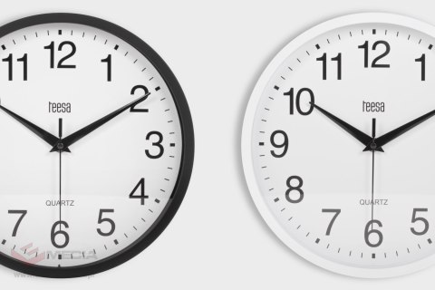 Zegar ścienny 25 cm biały