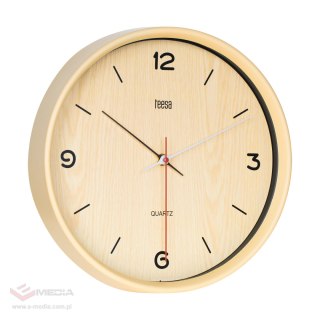 Zegar ścienny 30 cm jasny brąz