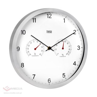 Zegar ścienny 30 cm z termometrem i hydrometrem