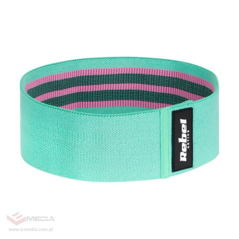 Zestaw gum do ćwiczeń materiałowy - Mini Band M, 27-55 kg, 3 gumy materiałowe, REBEL ACTIVE