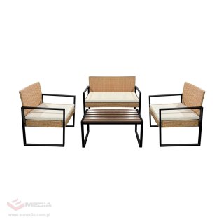 Zestaw mebli ogrodowych TEESA AMI jasno brązowy