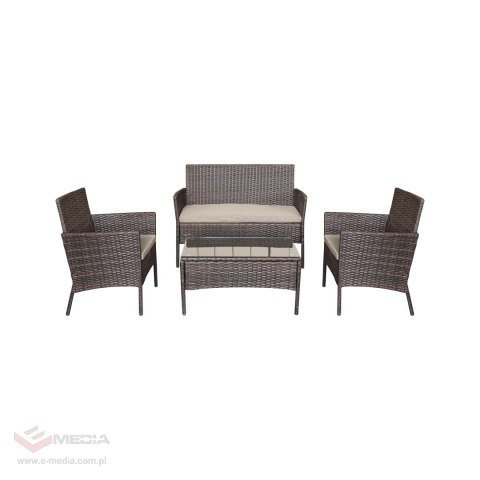 Zestaw mebli ogrodowych TEESA ROSE brązowy