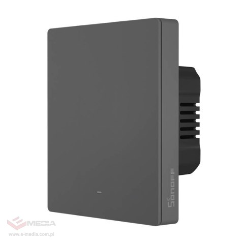 Inteligentny przełącznik ścienny WiFi SONOFF M5-1C-80 (1-kanałowy, do ramki, grafitowy)