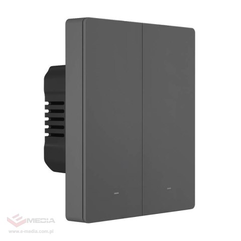 Włącznik światła SONOFF M5-2C-80 Wi-Fi 2-kanałowy (grafitowy)