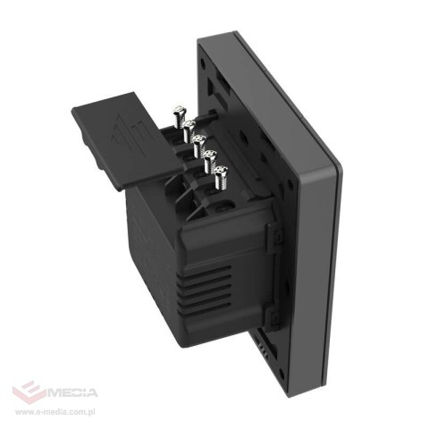 Inteligentny przełącznik ścienny WiFi SONOFF M5-3C-80 (3-kanałowy, do ramki, grafitowy)
