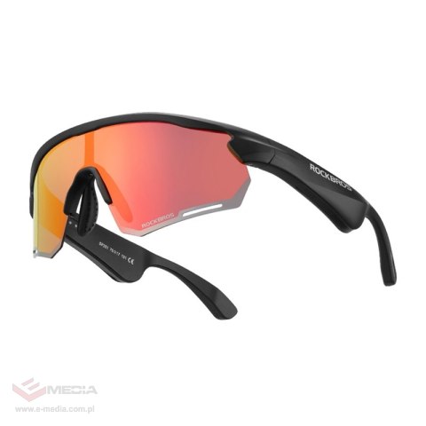 Okulary rowerowe ROCKBROS SP251 Bluetooth polaryzacyjne (lustrzane)