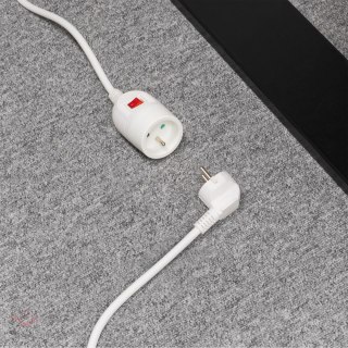 Przedłużacz sieciowy Rebel wtyk - gniazdo 3m , z przełącznikiem