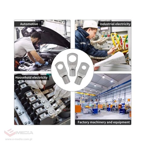 Zakończenia kablowe zestaw 60szt. E6215