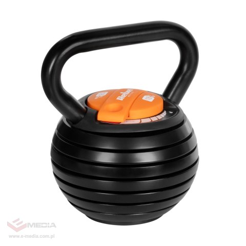 Kettlebell żeliwny automatyczny regulowany 18 kg REBEL ACTIVE