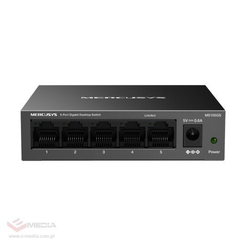 SWITCH MS105GS, 5 portów RJ45 10/100/1000 Mbps / MERCUSYS