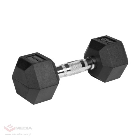 Hantle żeliwne gumowane HEX 2x7 kg REBEL ACTIVE