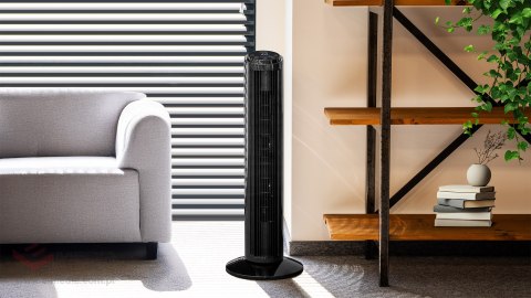 Wentylator kolumnowy 74cm - czarny