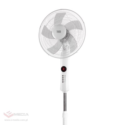 Wentylator stojący Teesa sterowany pilotem (biały)
