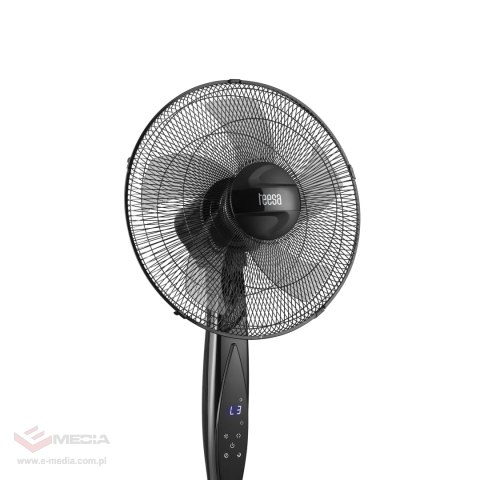 Wentylator stojacy sterowany pilotem TEESA , czarny