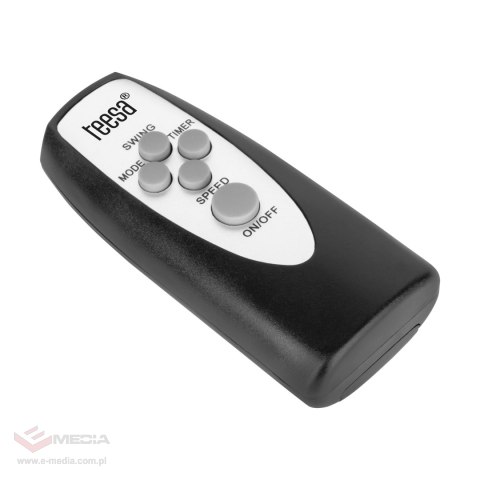 Wentylator stojacy sterowany pilotem TEESA , czarny