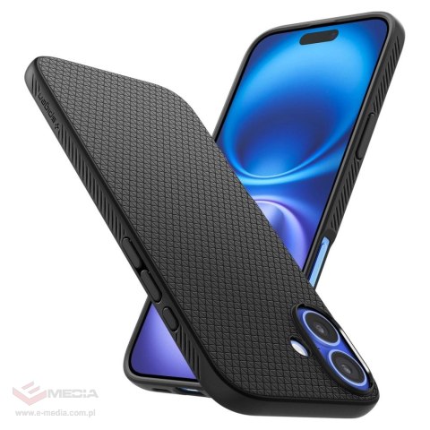Etui Spigen Liquid Air na iPhone 16 Plus - czarne