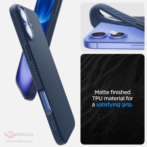 Etui Spigen Liquid Air na iPhone 16 - niebieskie