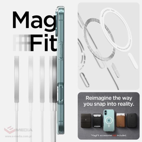 Etui Spigen Liquid Crystal Mag z MagSafe na iPhone 16 Plus - przezroczyste