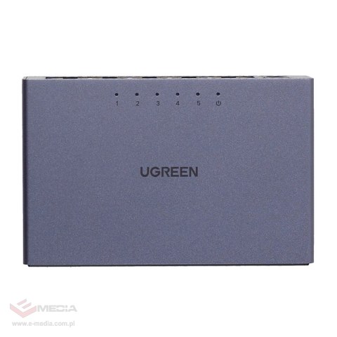 Przełącznik Switch UGREEN CM633 5-portowy GigaBit Ethernet (czarny)