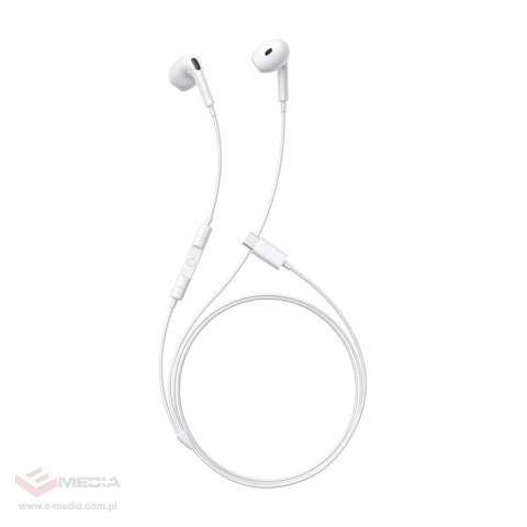 Przewodowe słuchawki douszne Baseus Encok CZ19 Białe