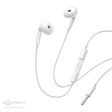 Przewodowe słuchawki douszne Baseus Encok HZ19 Białe