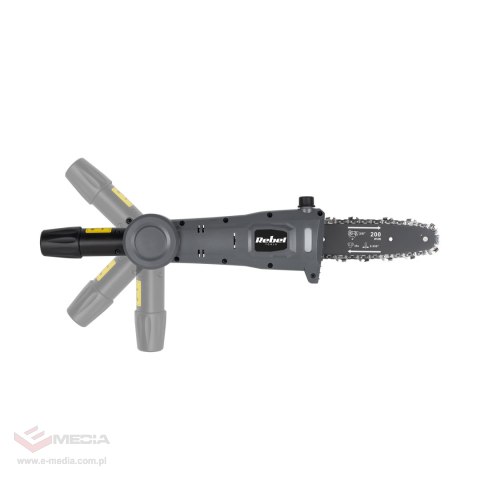 Teleskopowe nożyce akumulatorowe + piła 2w1 Rebel