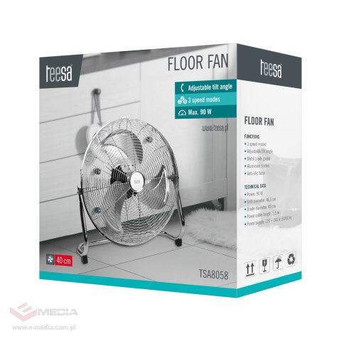 Wentylator podłogowy Teesa 40cm