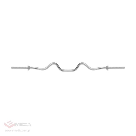 Gryf mocno łamany, sztanga 30mm 120cm 5.6kg max.170kg REBEL ACTIVE