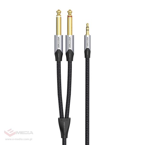 Kabel audio mini jack 3.5mm do 2x jack 6.35mm męski Vention BARHK 8m