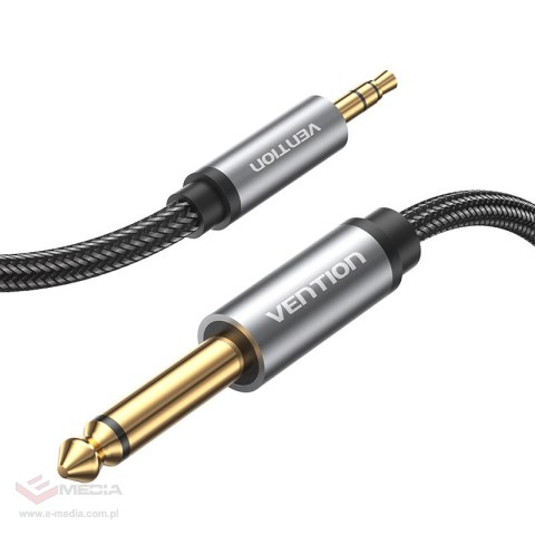 Kabel audio mini jack 3.5mm męski do jack 6.35mm męski Vention BCYHH 2m