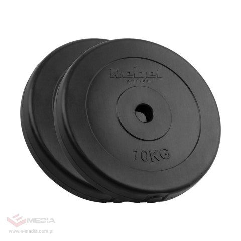 Obciążenie bitumiczne zestaw 2x10kg, otwór 31mm, talerz klasyczny, REBEL ACTIVE