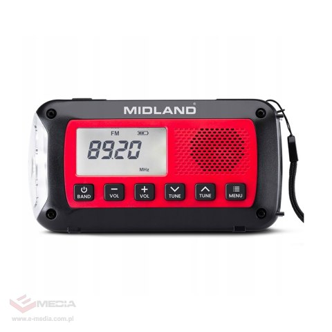 Radio alarmowe Midland ER100 z akumulatorem 2600mAh