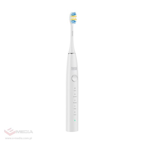 Soniczna szczoteczka do zębów TEESA SONIC 2 biała, 5 trybów pracy, etui podróżne , USB typ C