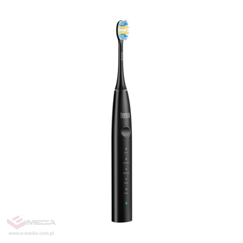 Soniczna szczoteczka do zębów TEESA SONIC 2 czarna , 5 trybów pracy, etui podróżne , USB typ C