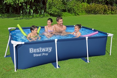 Basen Stelażowy DeluxeJr Steel Pro 259x170x61 BESTWAY do Ogrodu