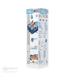 Basen Stelażowy DeluxeJr Steel Pro 259x170x61 BESTWAY do Ogrodu