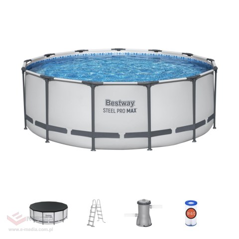 Basen Stelażowy Steel Pro MAX 396x122 13FT BESTWAY 5w1 + Akcesoria