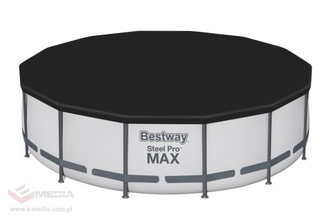 Basen stelażowy Steel Pro MAX 427x107 Szary 14FT BESTWAY 5w1 + Akcesoria
