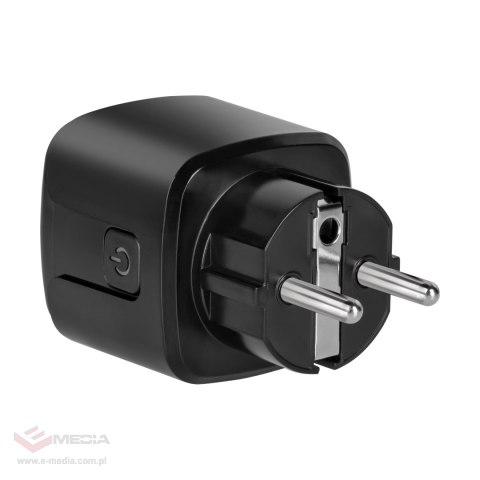 Gniazdo WiFi Kruger&Matz Connect P4 Czarne Tuya