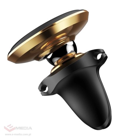 Uchwyt samochodowy Baseus C40141201G13-00 magnetyczny na kratkę nawiewu - czarno-złoty