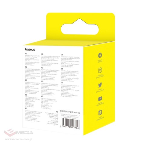 Uchwyt samochodowy Baseus C40141201G13-00 magnetyczny na kratkę nawiewu - czarno-złoty