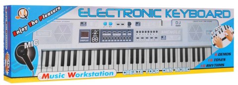 Biały Keyboard dla dzieci 5+ Mikrofon + Nagrywanie + Głośniki Stereo - model nr 008