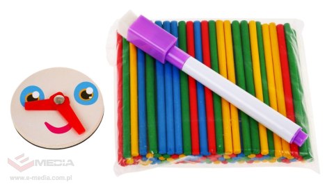 Drewniana tablica magnetyczna dla dzieci 3+ Zestaw edukacyjny + Akcesoria